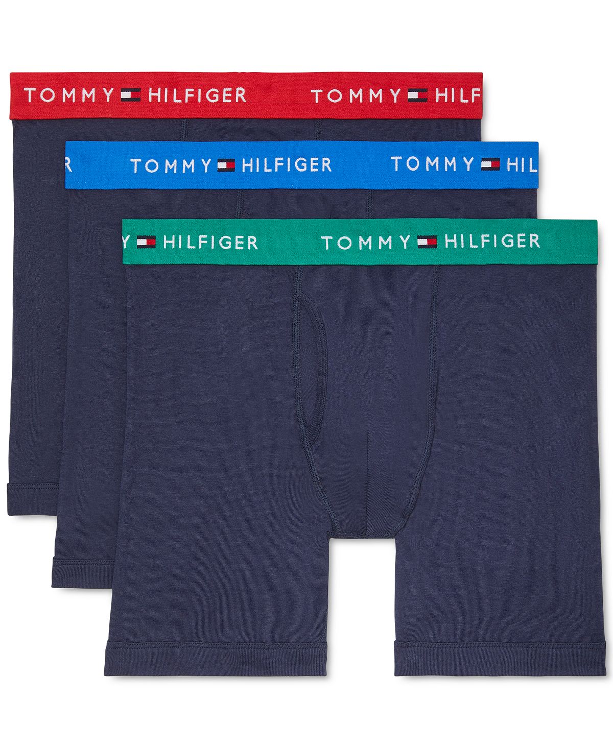 Tommy Hilfiger 3-pk. Classic Cotton Boxer Briefs Multi Blue