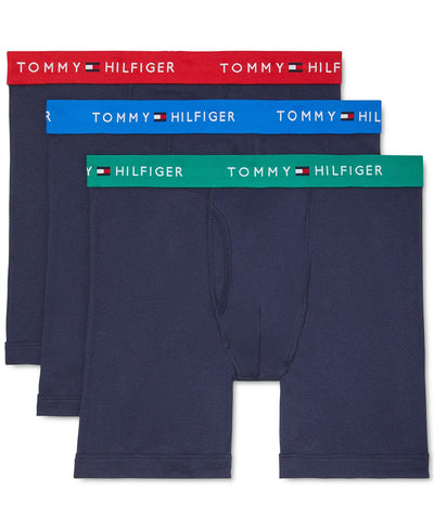 Tommy Hilfiger 3-pk. Classic Cotton Boxer Briefs Multi Blue