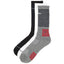 Tommy Hilfiger 3-pk. Striped Athletic Crew Socks Grey Assorted
