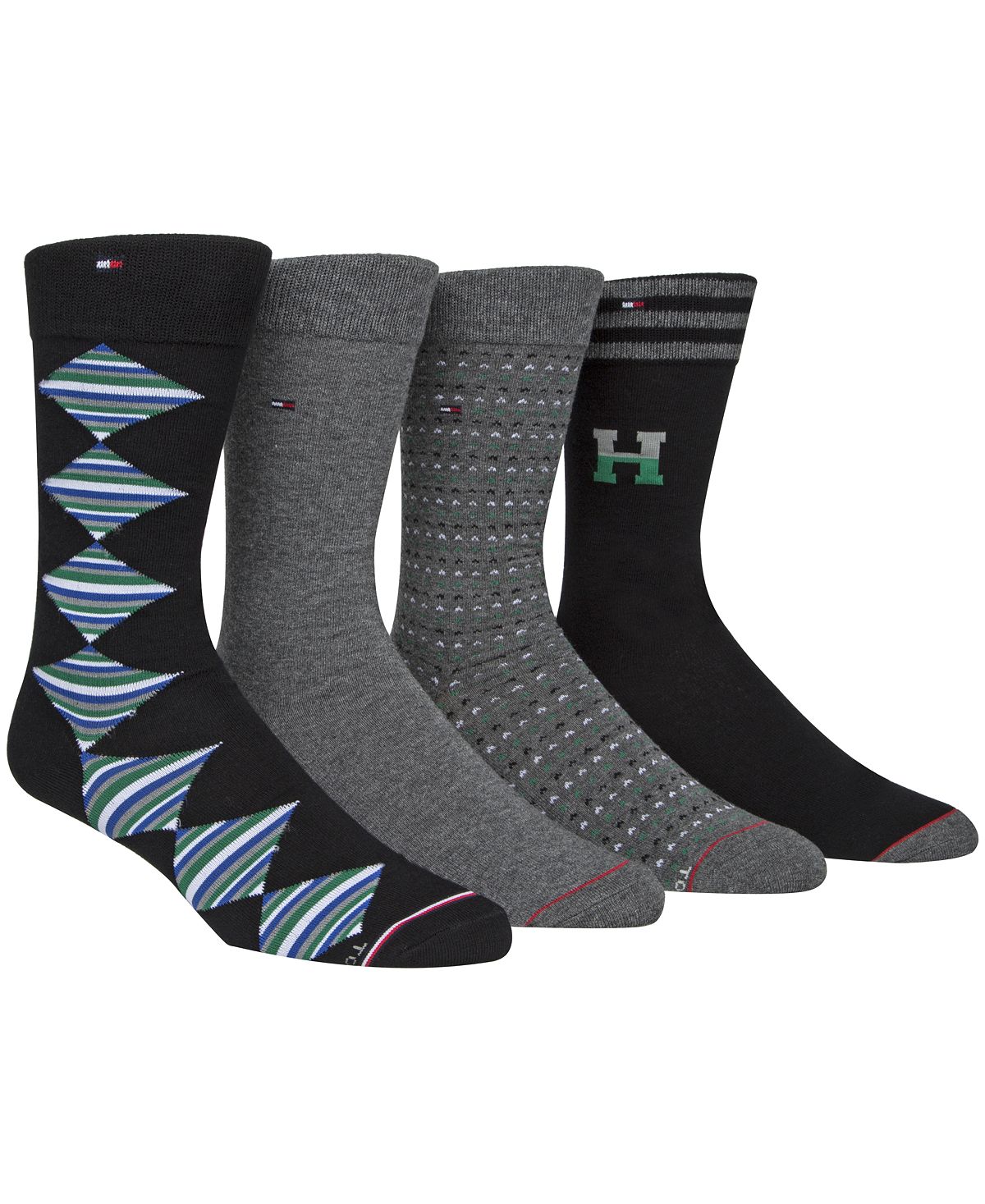 Tommy Hilfiger 4-pk. Crew Socks Grey Multi