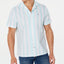 Tommy Hilfiger Abner Stripe Camp Collar Shirt Limpet Shell