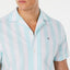 Tommy Hilfiger Abner Stripe Camp Collar Shirt Limpet Shell