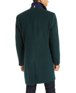 Tommy Hilfiger Addison Wool-blend Trim Fit Overcoat Forest Green thumbnail 2