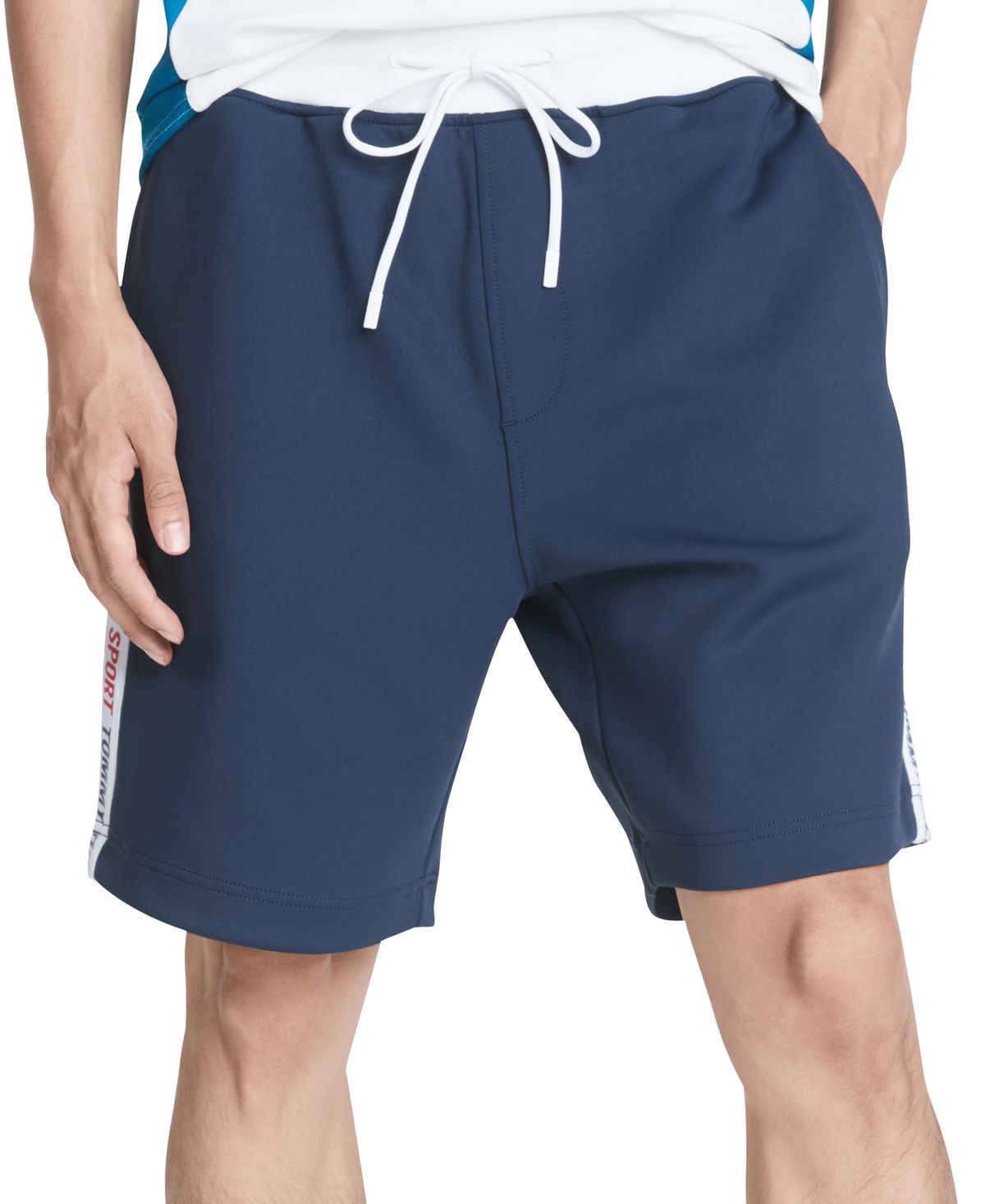 Tommy Hilfiger Arnold Logo Taped Shorts Navy Blazer