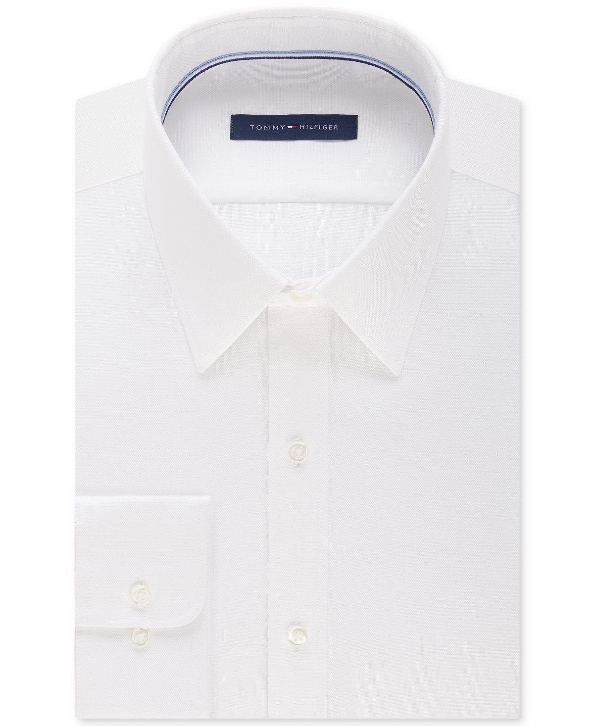 Tommy Hilfiger Athletic Fit Performance Stretch Th Flex Collar Dress Shirt White