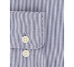 Tommy Hilfiger Athletic Fit Performance Stretch Th Flex Collar Fineline Stripe Dress Shirt Navy thumbnail 1