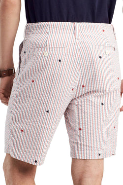 Tommy Hilfiger Baked-Apple Seersucker Stars/Stripes Short thumbnail 3