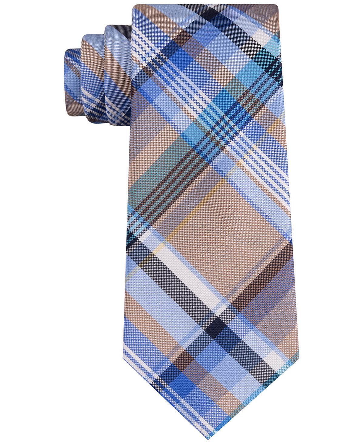 Tommy Hilfiger Barbecue Plaid M20 Tie Taupe
