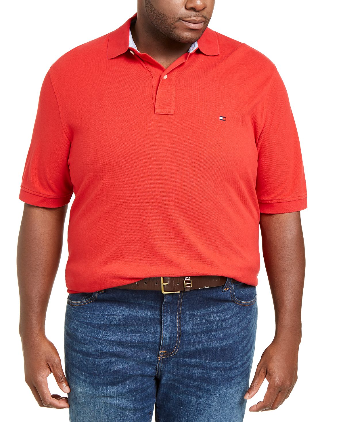 Tommy Hilfiger Big & Tall Classic-fit Ivy Polo Regal Red