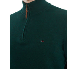 Tommy Hilfiger Big & Tall Quarter-zip Sweater Kings Emerald Green thumbnail 3