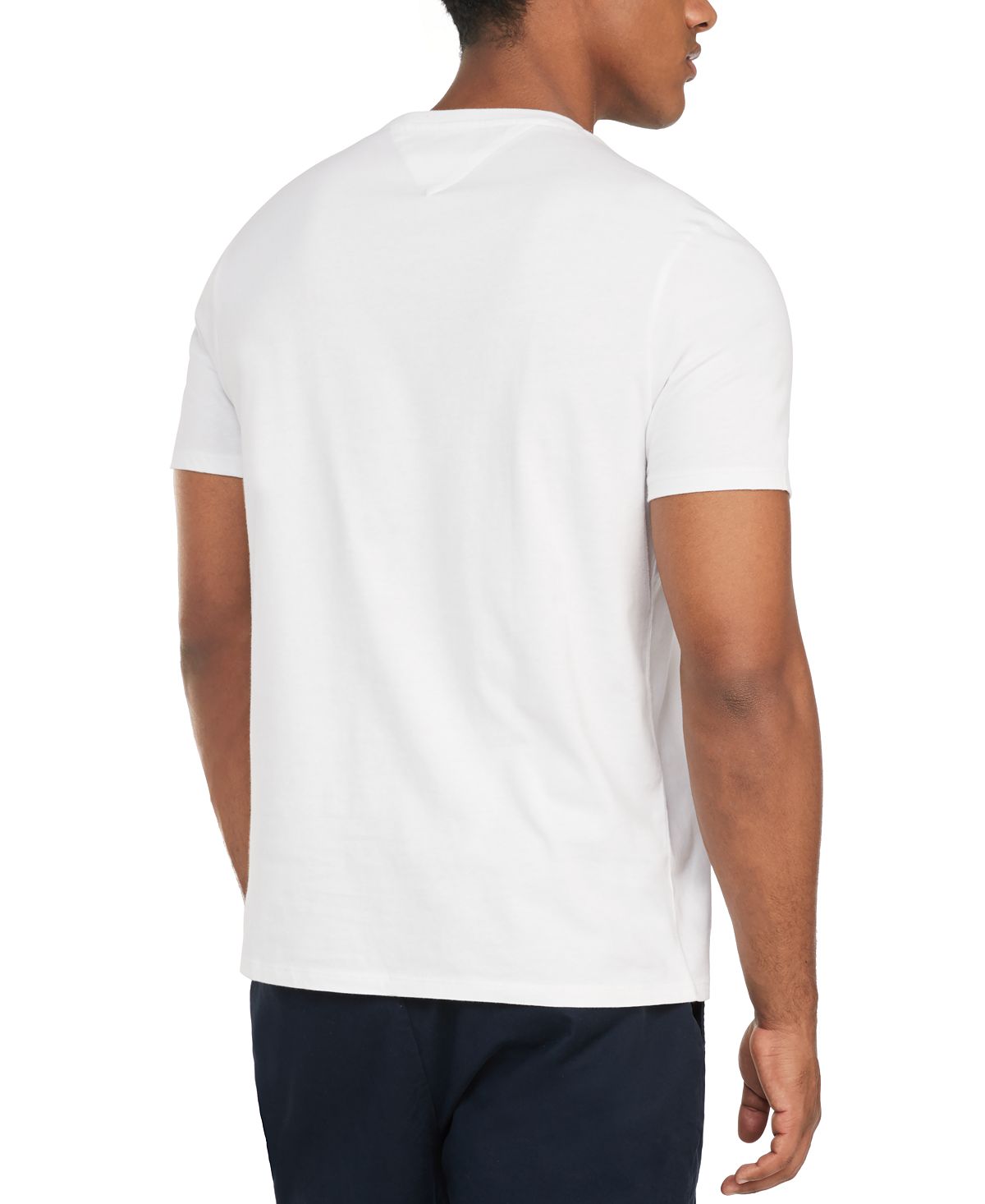 Tommy Hilfiger Big & Tall Tommy Crew Neck Pocket T-shirt Bright White
