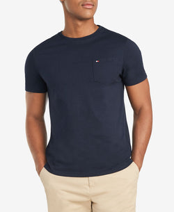Tommy Hilfiger Big & Tall Tommy Crew Neck Pocket T-shirt Navy Blazer thumbnail 1