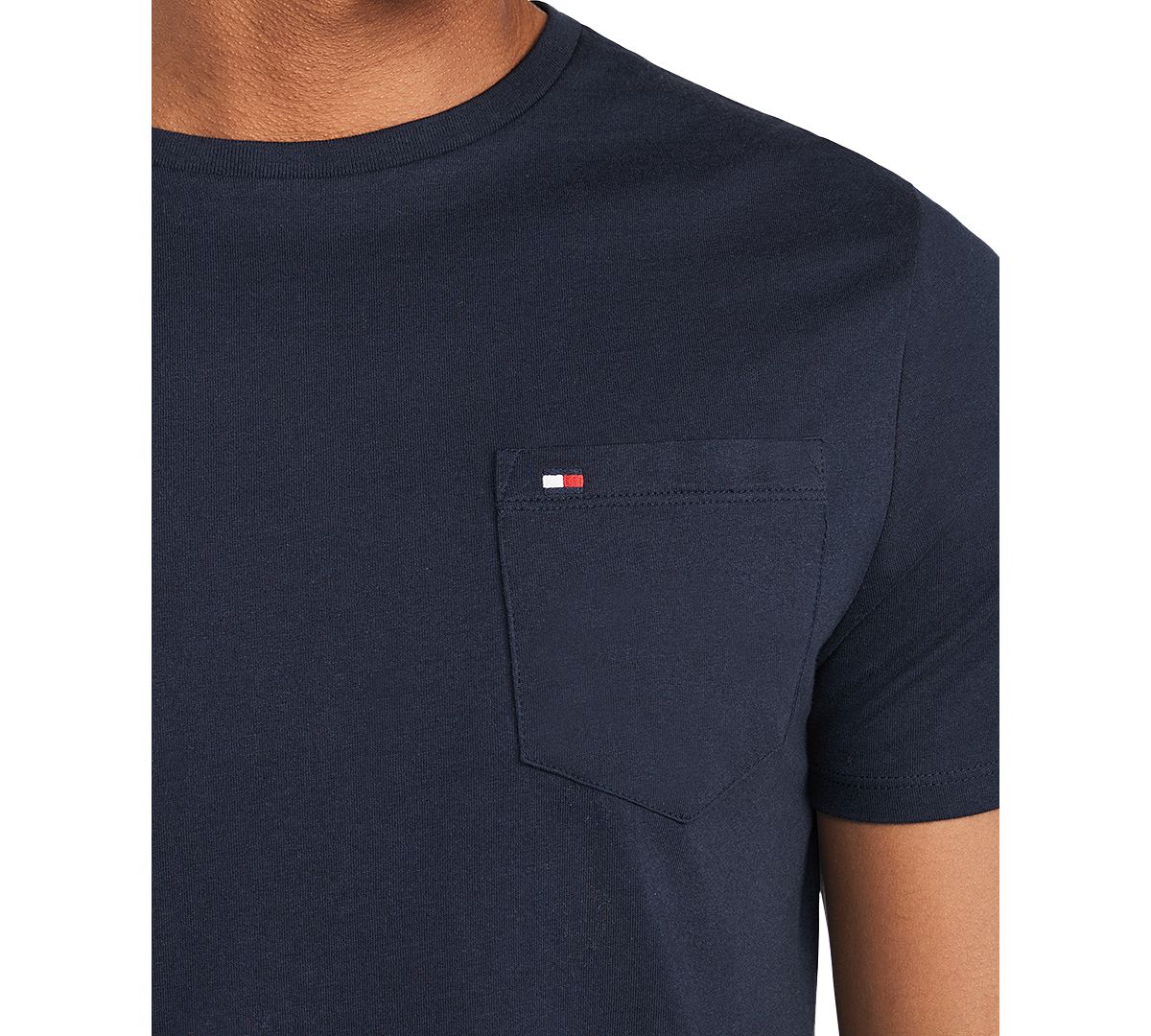 Tommy Hilfiger Big & Tall Tommy Crew Neck Pocket T-shirt Navy Blazer