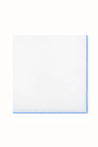 Tommy Hilfiger Blue Solid Edge Pocket Square