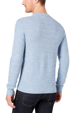 Tommy Hilfiger Blue Textured Stripe Knit Sweater thumbnail 2