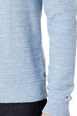 Tommy Hilfiger Blue Textured Stripe Knit Sweater thumbnail 3
