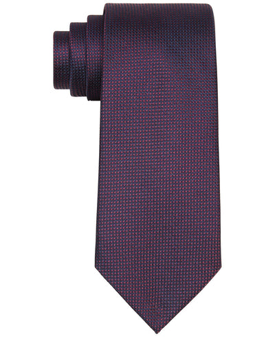 Tommy Hilfiger Bold Dot Print Tie Burgundy