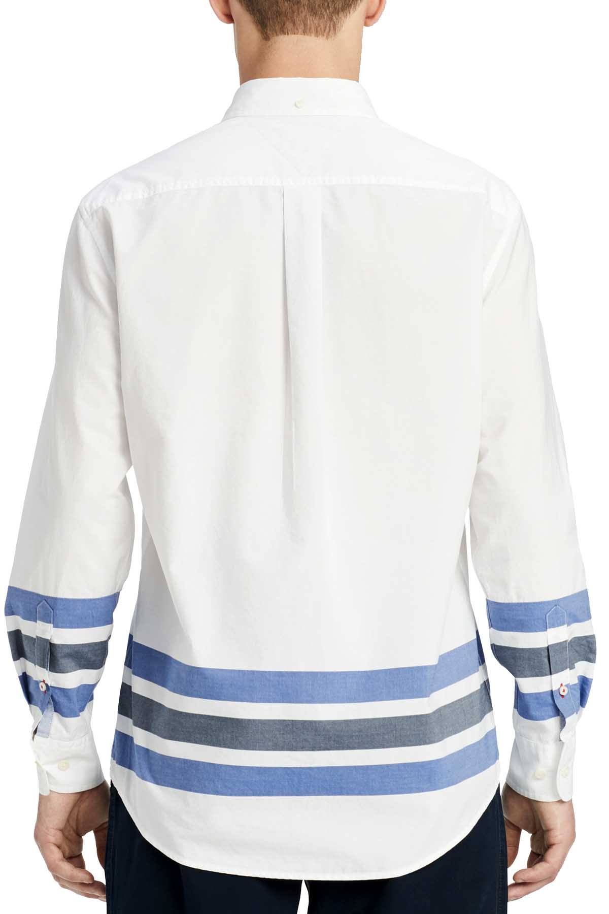 Tommy Hilfiger Bright White Copper Stripe Shirt