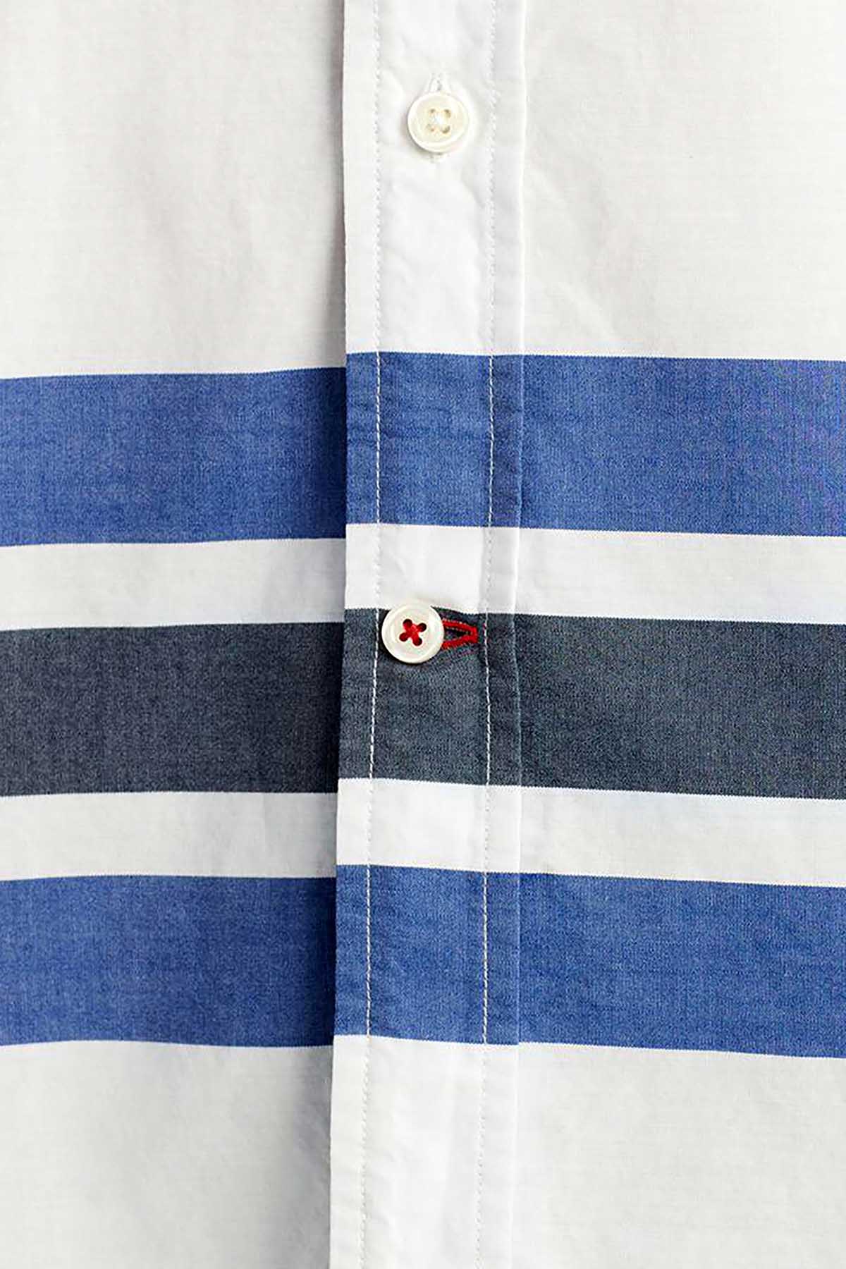 Tommy Hilfiger Bright White Copper Stripe Shirt