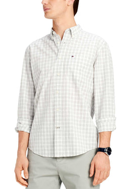 Tommy Hilfiger Bright White/Grey Stall Checked Shirt thumbnail 1