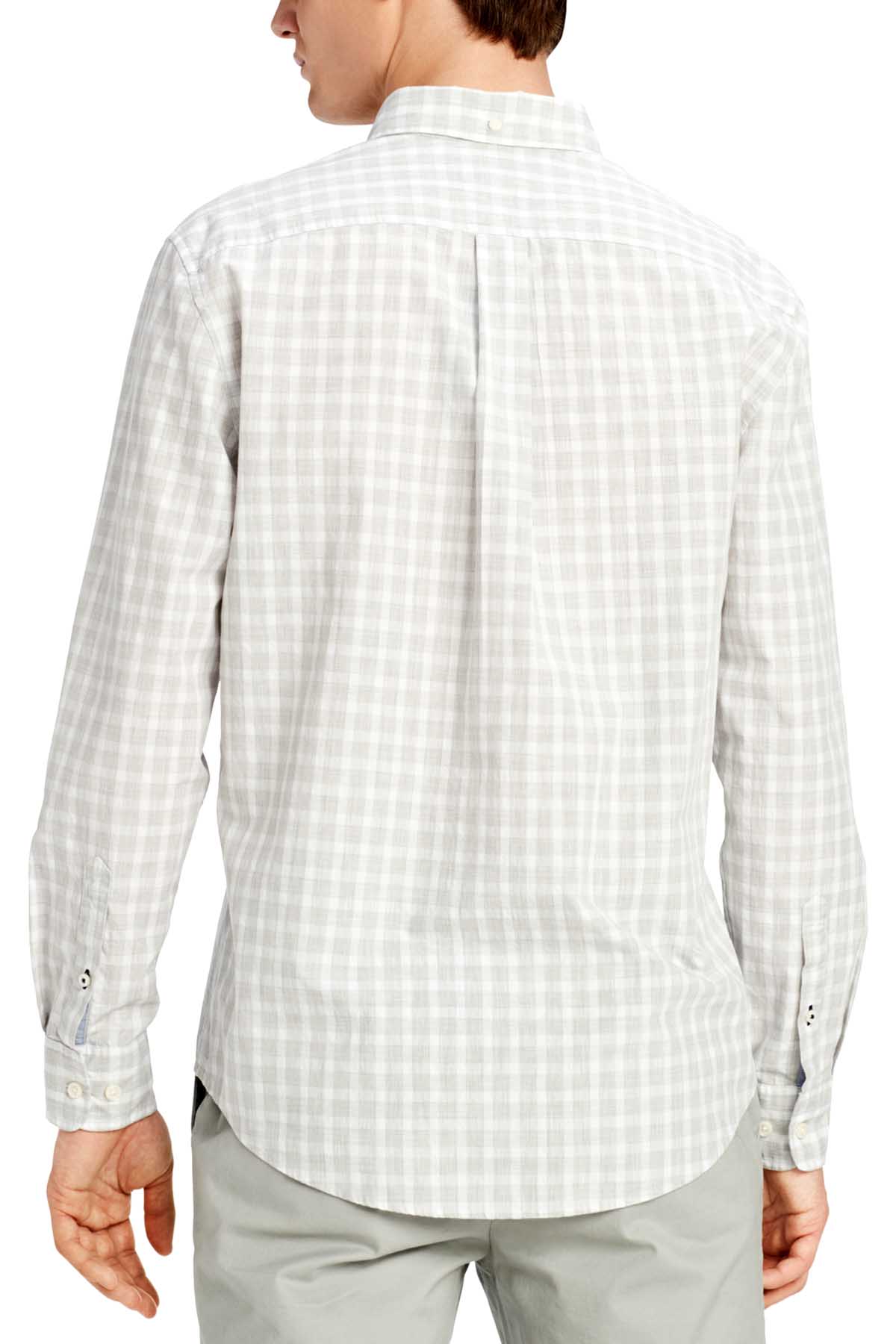 Tommy Hilfiger Bright White/Grey Stall Checked Shirt