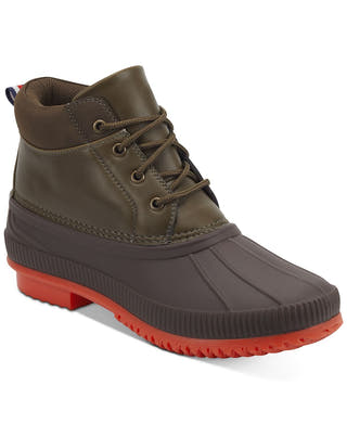 Tommy Hilfiger Celcius Duck Boots Brown Olive