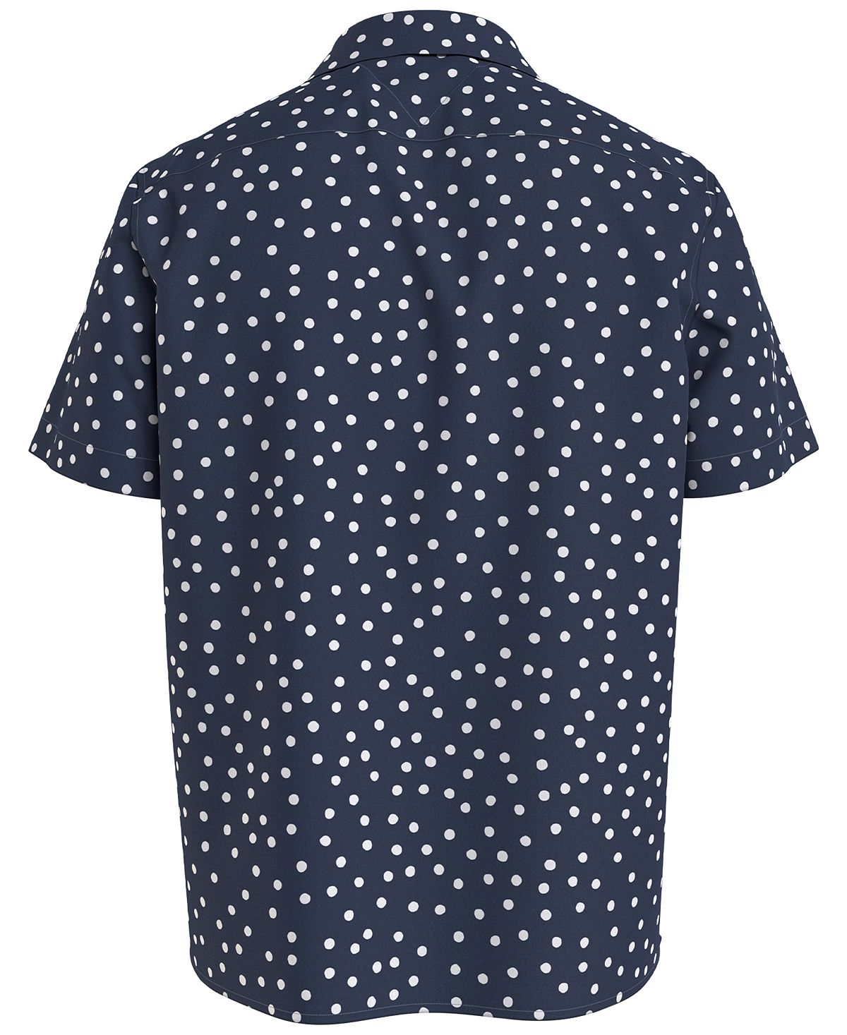 Tommy Hilfiger Chambray Dot Print Short Sleeve Shirt Desert Sky / White