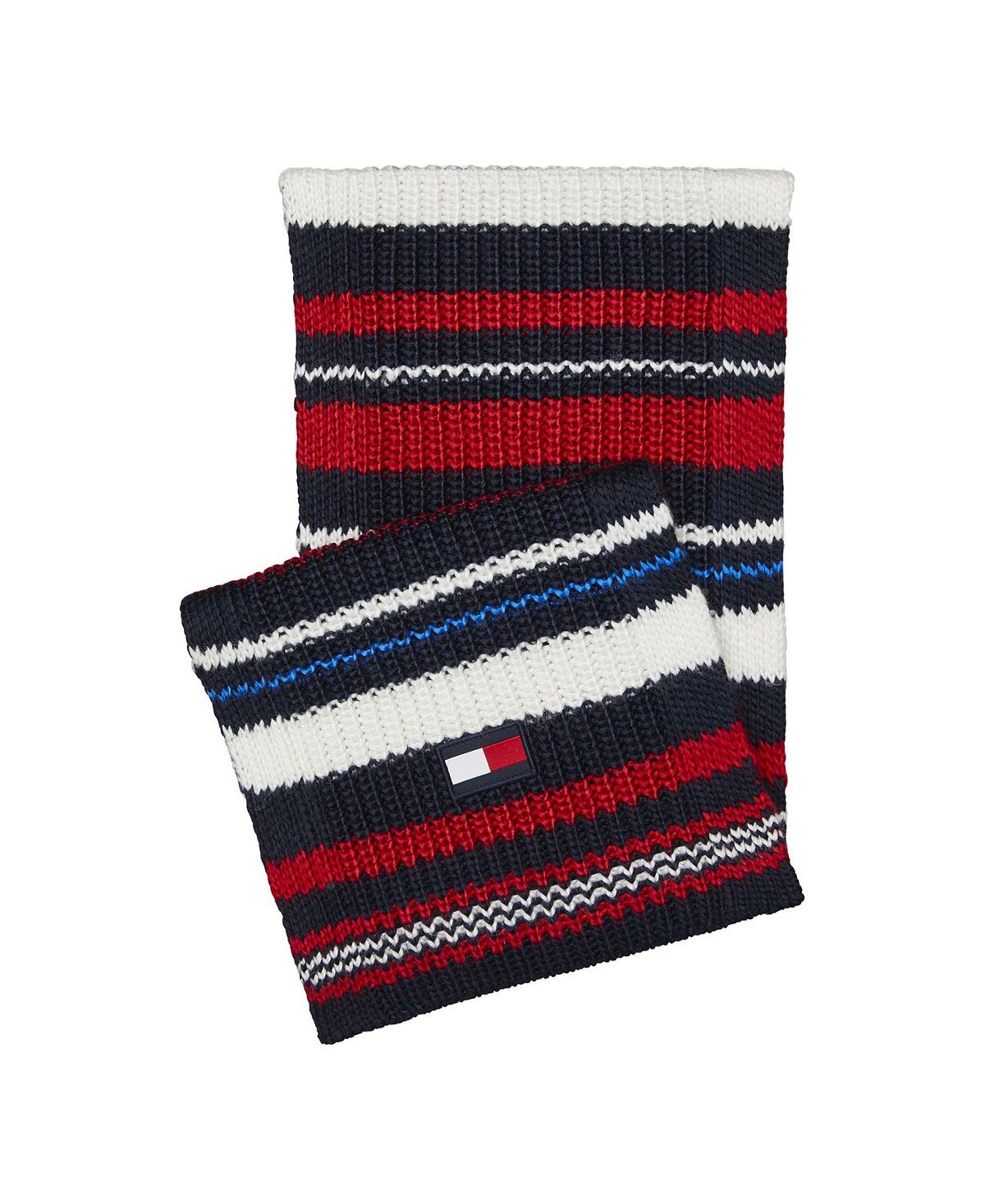 Tommy Hilfiger Chunky Variegated Striped Scarf Multi