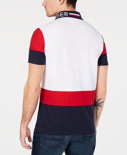 Tommy Hilfiger Classic Fit Bryant Colorblocked Polo Bright White / Apple Red thumbnail 2