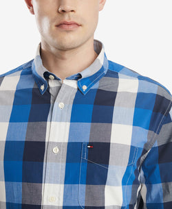 Tommy Hilfiger Classic Fit Calmon Plaid Shirt Blue Iolite thumbnail 2