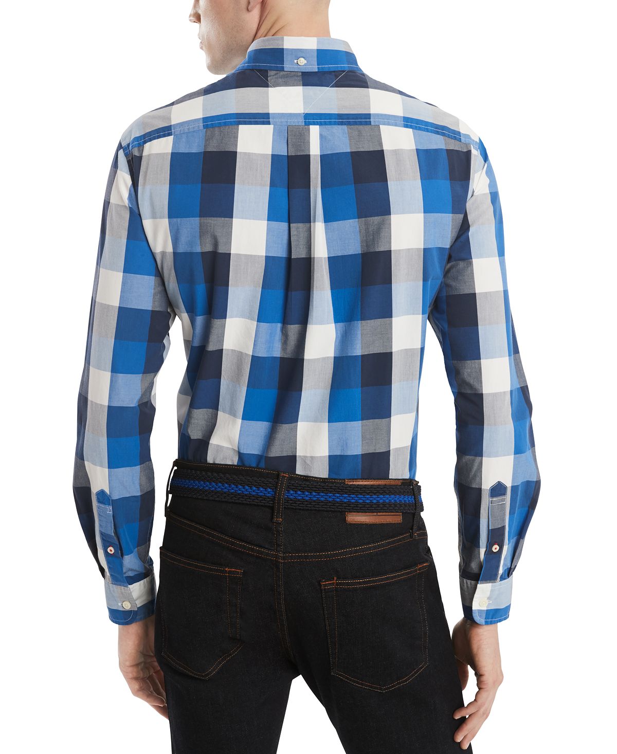 Tommy Hilfiger Classic Fit Calmon Plaid Shirt Blue Iolite