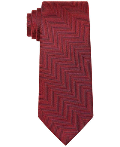 Tommy Hilfiger Classic Herringbone Tie Red