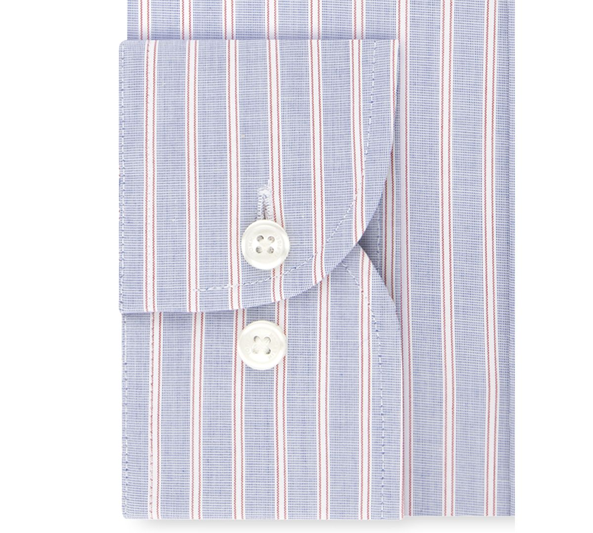 Tommy Hilfiger Classic/regular-fit Non-iron Thflex Stretch Stripe Dress Shirt Cherry