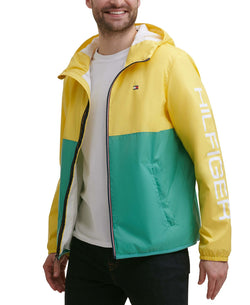 Tommy Hilfiger Colorblocked Logo Rain Slicker Yellow/Green thumbnail 3