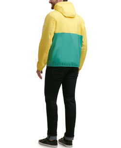 Tommy Hilfiger Colorblocked Logo Rain Slicker Yellow/Green thumbnail 4