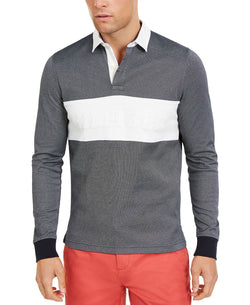 Tommy Hilfiger Colorblocked Long-sleeve Polo Sky Captain Blue / Snow White thumbnail 1
