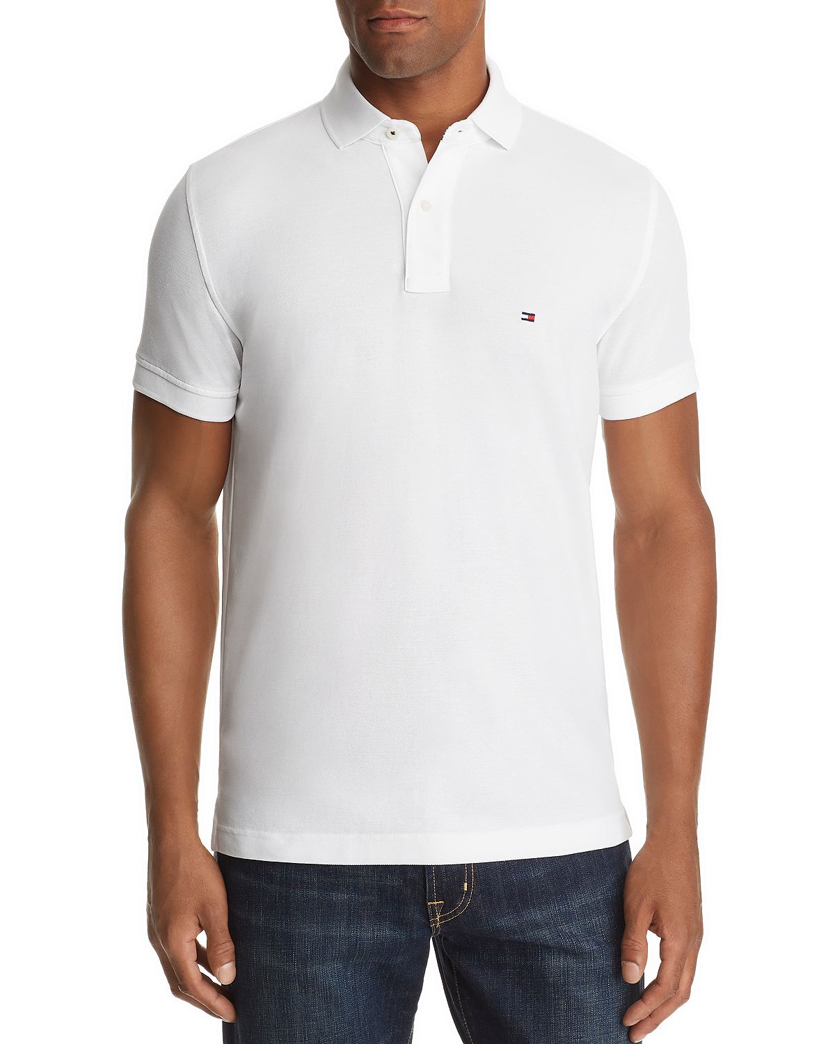 Tommy Hilfiger Core Slim Fit Polo Shirt Classic White