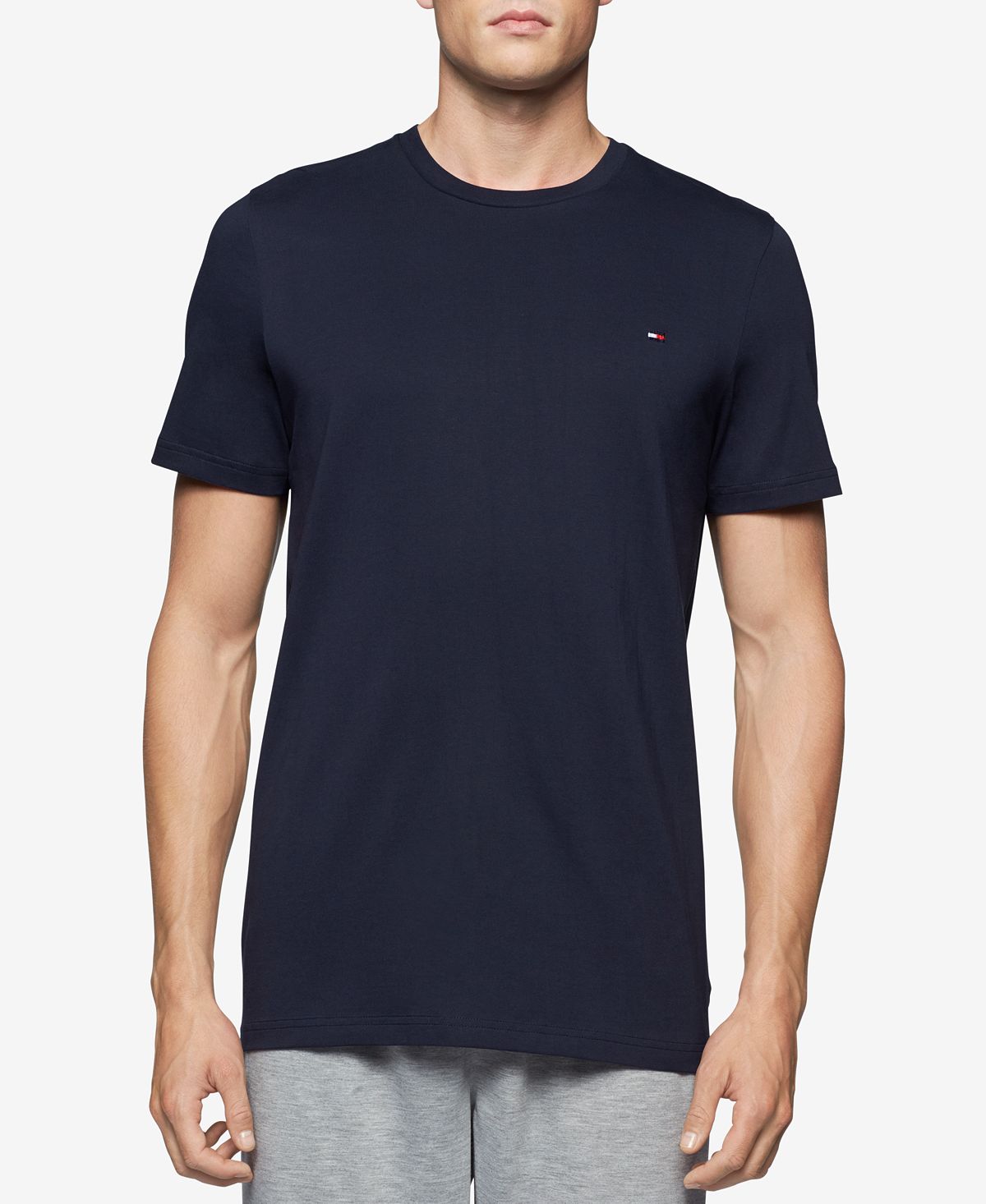 Tommy Hilfiger Cotton Crew Neck Undershirt Navy