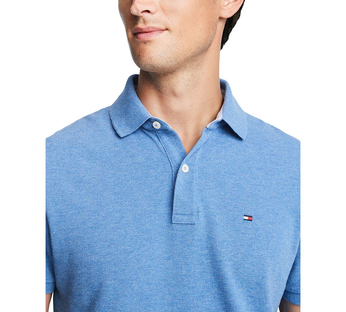 Tommy Hilfiger Custom Fit Ivy Polo Dory Blue Heather