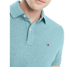 Tommy Hilfiger Custom Fit Ivy Polo Limpet Shell Heather Blue thumbnail 3