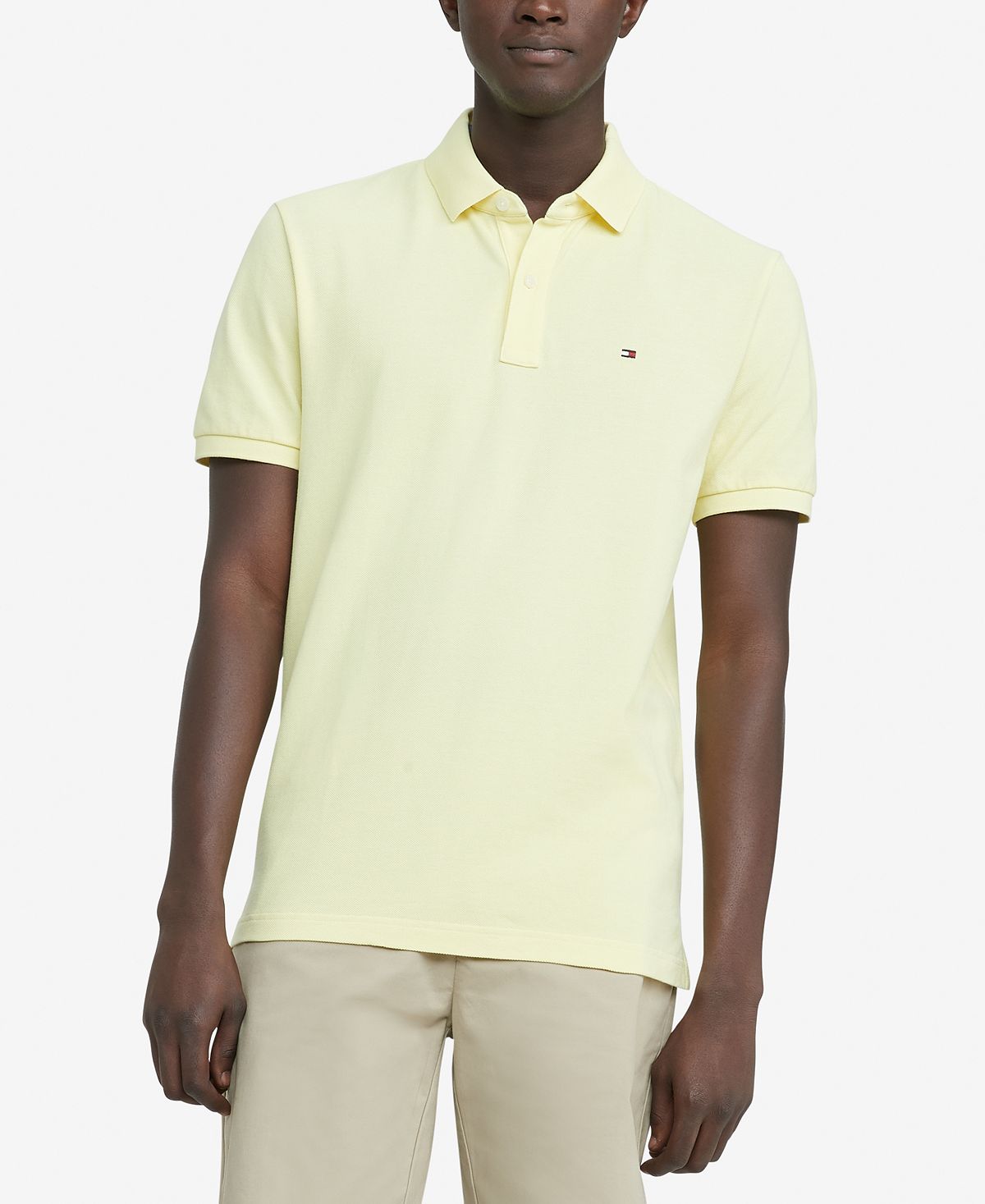 Tommy Hilfiger Custom Fit Ivy Polo Yellow Iris