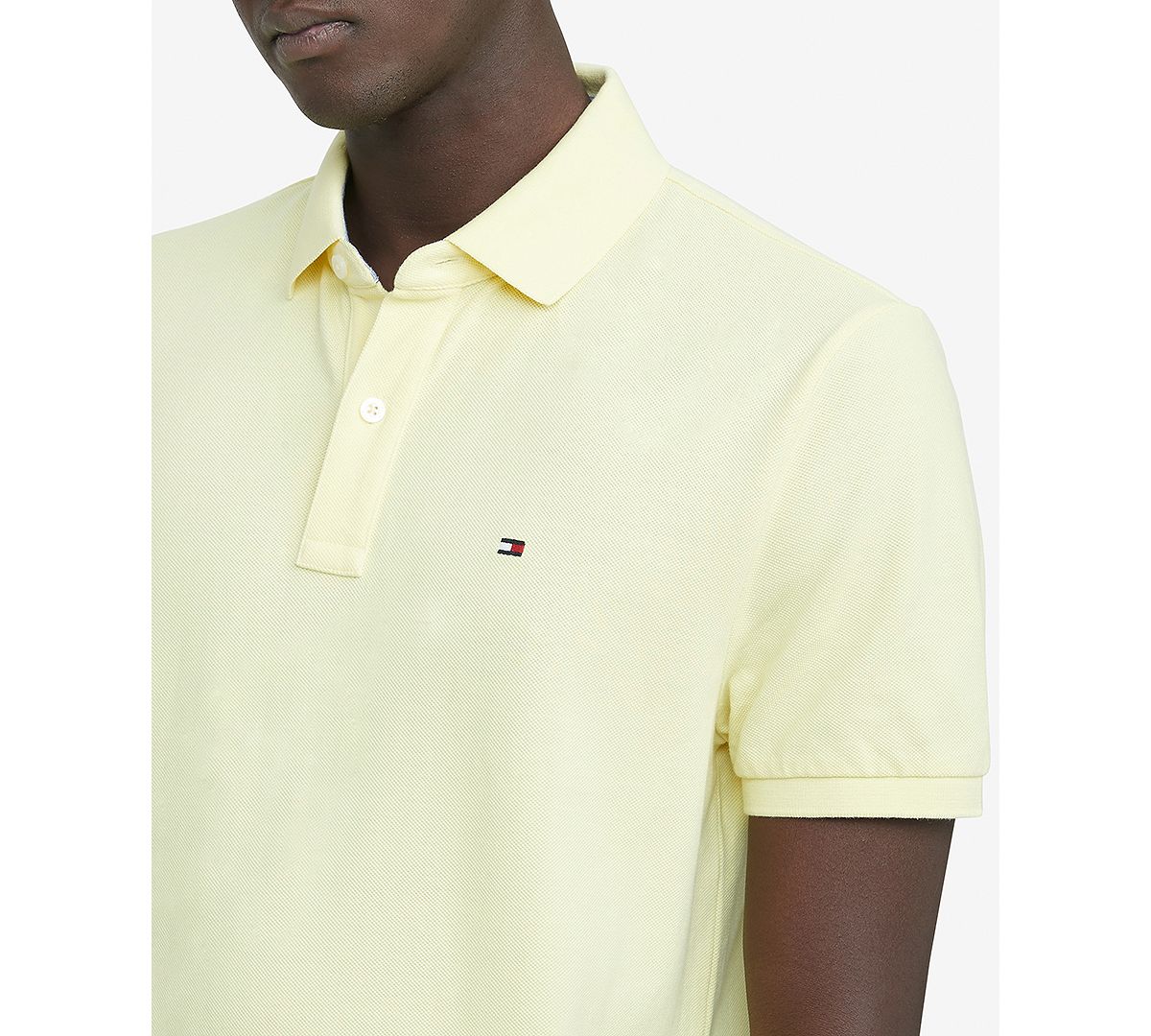 Tommy Hilfiger Custom Fit Ivy Polo Yellow Iris