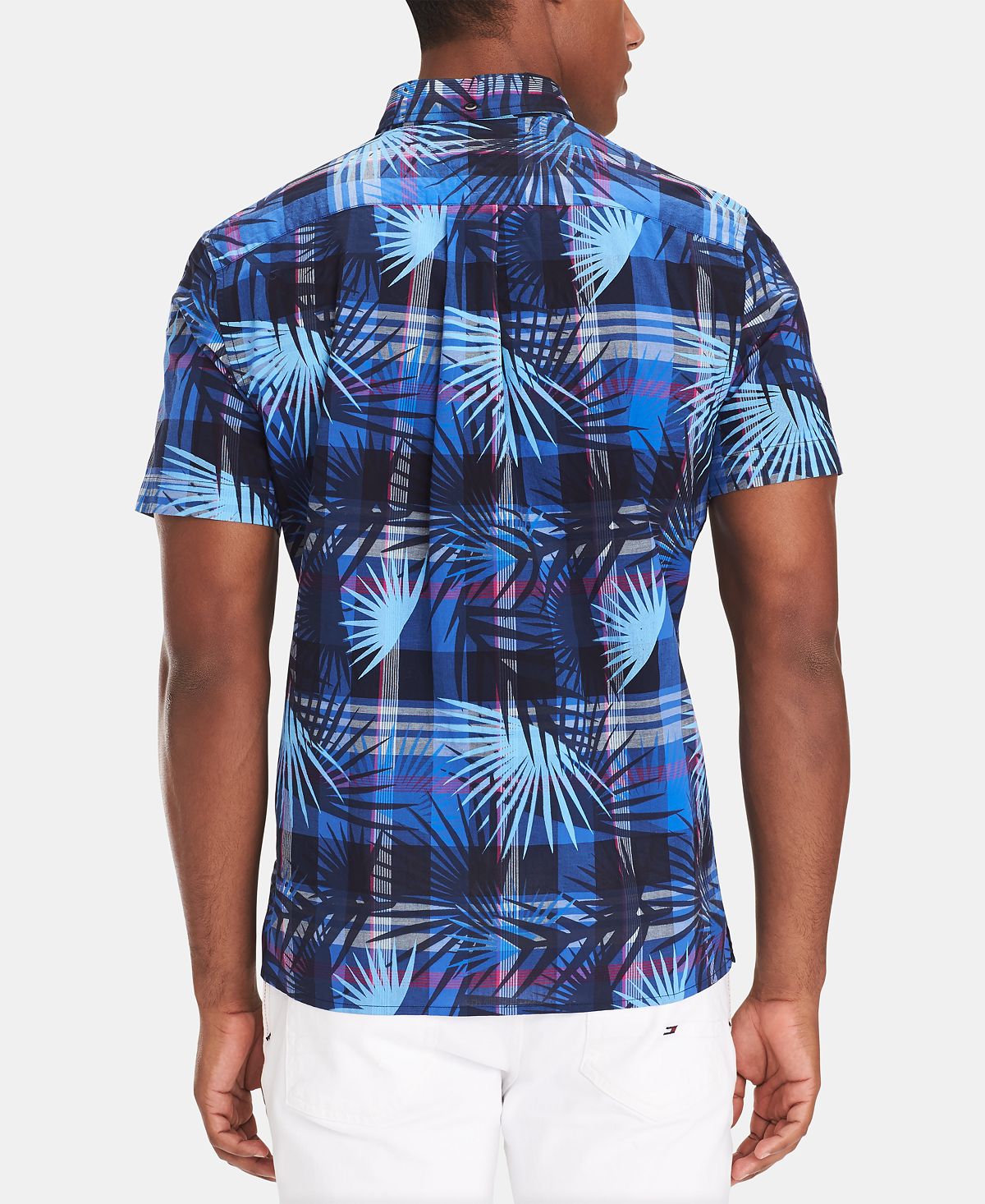 Tommy Hilfiger Custom Fit Kaleo Madras Print Shirt Multi