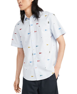 Tommy Hilfiger Custom-fit Jon Pennant Stripe Short Sleeve Shirt Collection Blue thumbnail 1