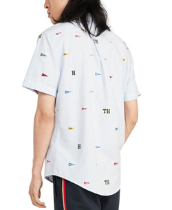 Tommy Hilfiger Custom-fit Jon Pennant Stripe Short Sleeve Shirt Collection Blue thumbnail 2