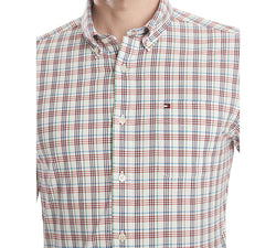Tommy Hilfiger Custom-fit Stretch Sammy Plaid Shirt Apple Red thumbnail 2
