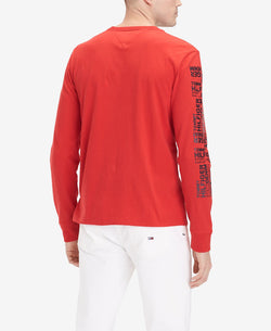 Tommy Hilfiger Denim Metro Logo Graphic T-shirt Old Skool Red thumbnail 2