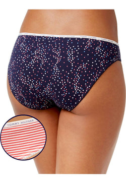 Tommy Hilfiger Egret-Calypso/Coral-Feeder-Stripe Logo Elastic Bikini Brief thumbnail 2