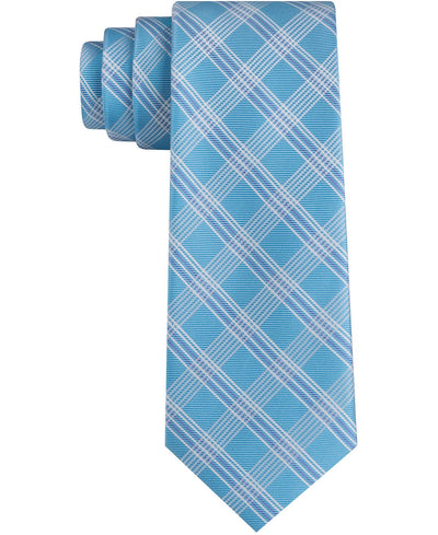 Tommy Hilfiger Elm Skinny Check Tie Aqua