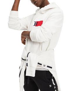 Tommy Hilfiger Embroidered Logo Hooded Sweatshirt Turtledove thumbnail 1